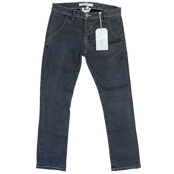 American Dress Code Legendary Denim Cropped Jeans In Gray - Picture 1 of 5